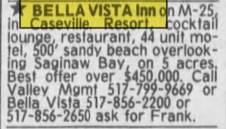 Bella Vista Inn - Mar 1984 For Sale